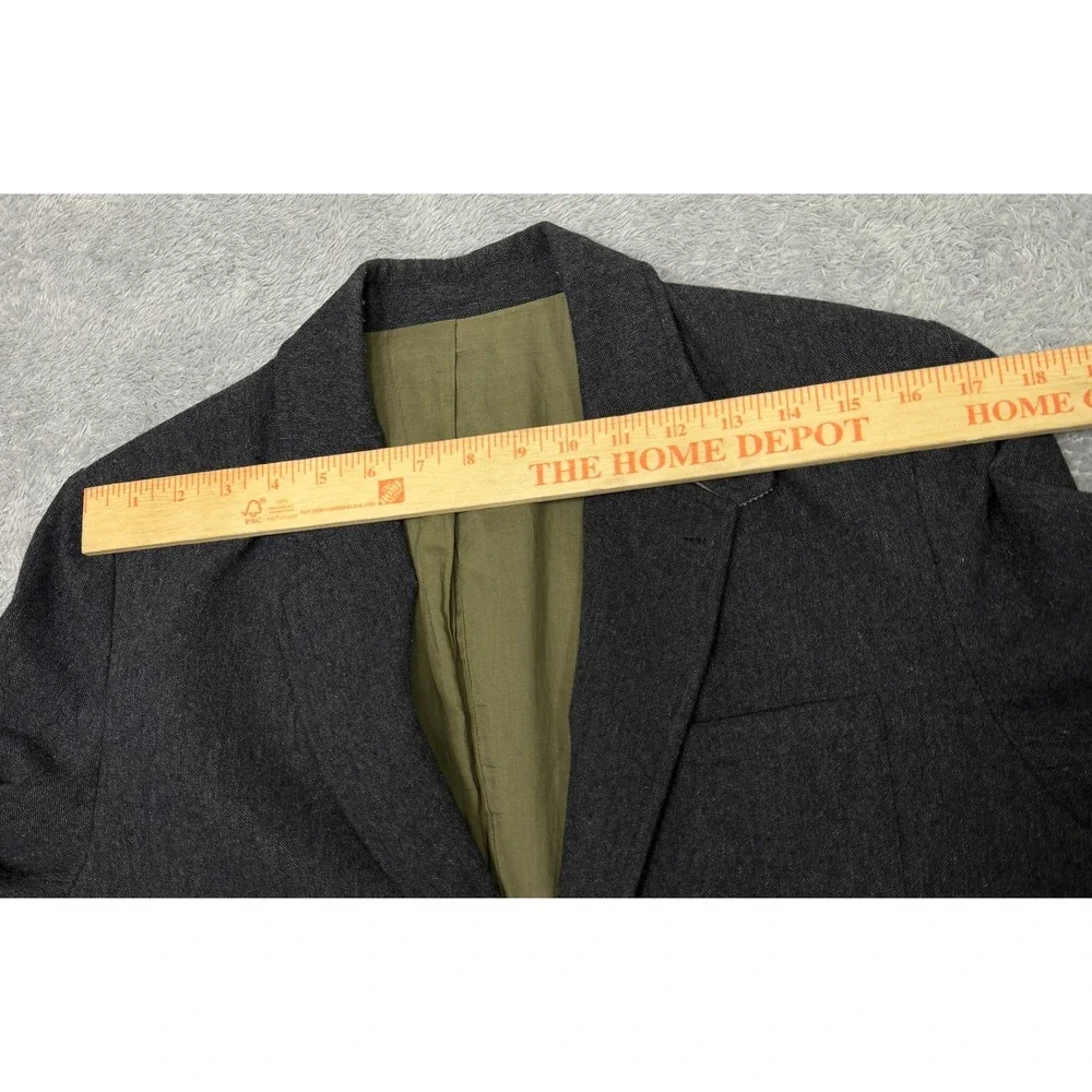 Penny Stock Blazer Mens Medium Gray The Penny Blazer Wool Blend Two Button Coat